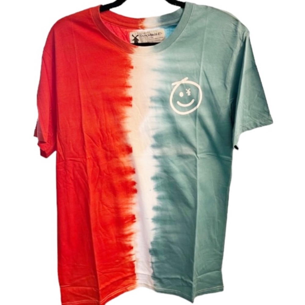 Dutch Bros Women’s NEW IN PACKAGE SMALL+MEDIUM+LARGE MEN’S MEDIUM Tie Dye NWT